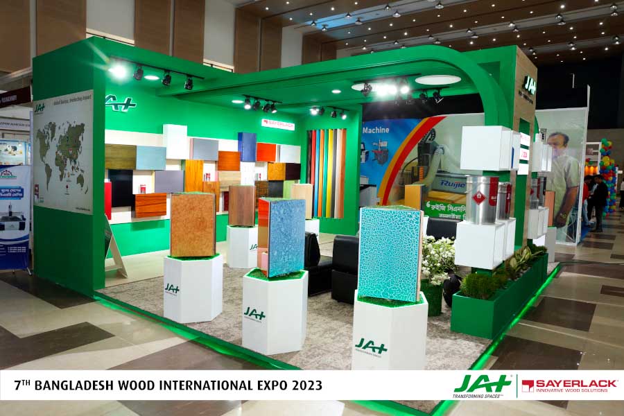 GRAN ÉXITO PARA EL DISTRIBUIDOR JAT HOLDINGS Y SAYERLACK EN LA SÉPTÍMA EDICIÓN DE LA BANGLADESH WOOD INTERNATIONAL EXPO EN DHAKA